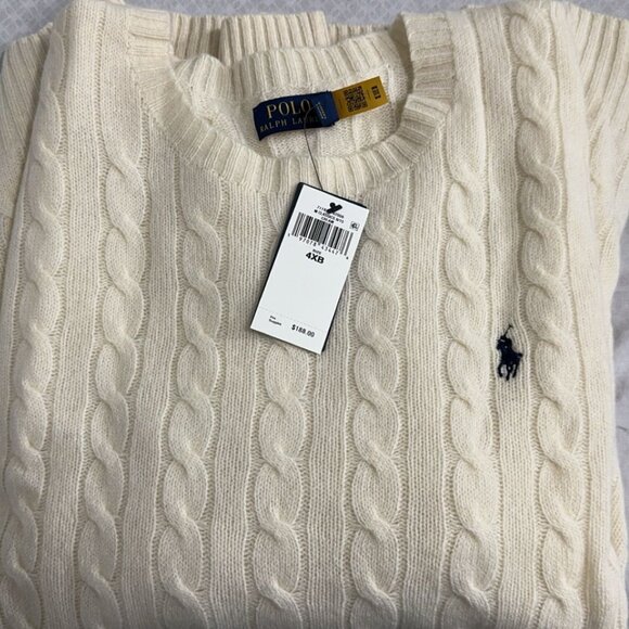 Cable-Knit Wool-Cashmere Sweater - Picture 1 of 2